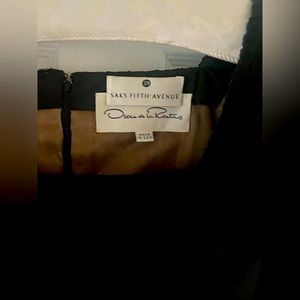 Oscar de la Renta black lace dress from Saks Fifth Avenue